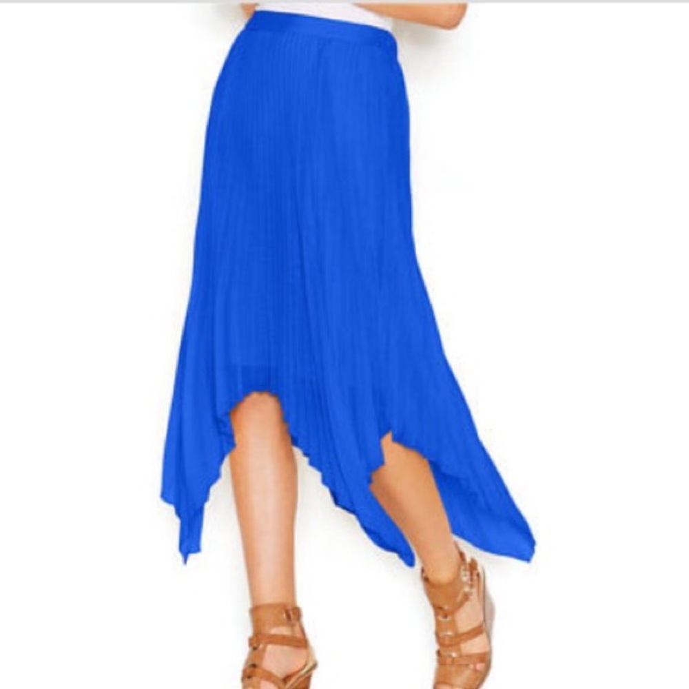 Bar III Accordion Pleat Midi Skirt Womens